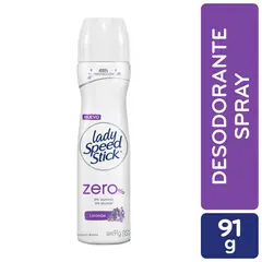 LADY SPEED STICK - Desodorante en Spray Zero Lavander 150 ml