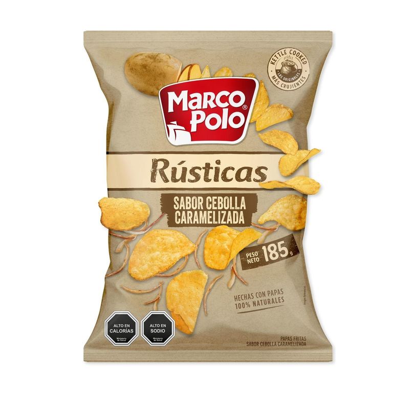 Papas Fritas Rusticas Sabor Cebolla Caramelizada 185 GR