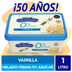 SAN FRANCISCO - HELADOS 0 VAINILLA 1LT SAN FCO 1LT