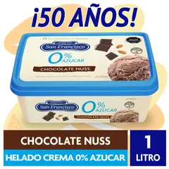 SAN FRANCISCO - HELADOS 0 CHOCOLATE 1LT SAN FCO 1LT