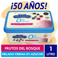 SAN FRANCISCO - HELADOS 0 FRUTOS BOSQ 1LT SAN FCO 1LT