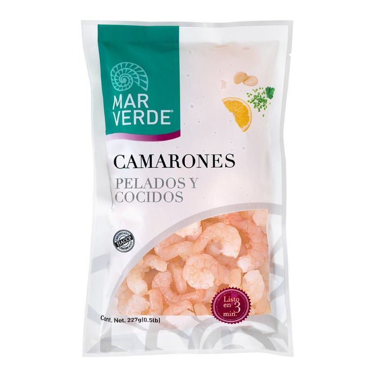 Camarón Pequeño Cocido, Pelados y Sin Cola Mar Verde 227 g - Tottus - $4.250