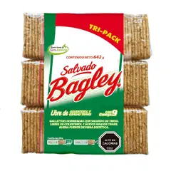 BAGLEY - Galletas con Salvado de Trigo Tripack 642 g