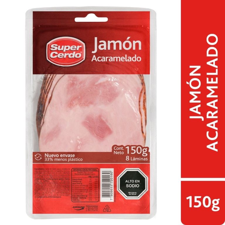 JAMON ACARAMELADO SUPER CERDO 150 GR - Tottus - $2.100