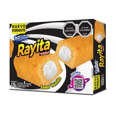 MARINELA - Pack Rayita Sabor Vainilla 4 Porciones