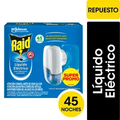 RAID - Repelente de Zancudos y Mosquitos Liquido Eléctrico