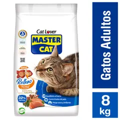 MASTER CAT - Alimento Seco para Gato Relleno Sabor Salmón 8 Kg