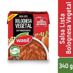 WASIL - Salsa Bolognesa Vegetal sin Preservantes