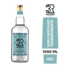TRES ERRES - Pisco Reservado Transparente Doble Destilado 40º