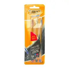 BIC - Lapices Bic Cristal Fino 1Az-1Ro-1Ne Bl 3Un