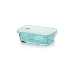 ALLEGRA - CONTENEDOR HERMETICO VIDRIO RECTANGULAR 600ML