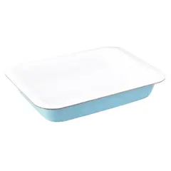 CASA JOVEN - Molde Rectangular Ceramica 36Cm Celeste