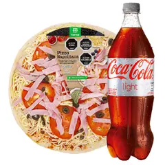 TOTTUS - Combo Pizza Napolitana + Coca Cola Light 1.5 Lt