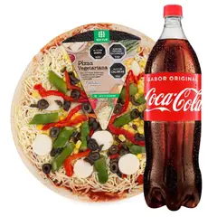 TOTTUS - Combo Pizza Vegetariana + Coca Cola Normal 1.5 Lt