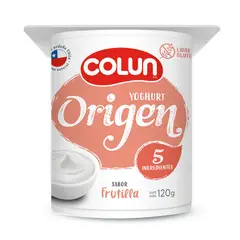 COLUN - Yoghurt Origen Sabor Frutilla 120 g