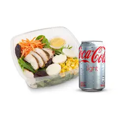 TOTTUS - Combo Ensalada Pechuga de Pollo + Coca Cola Light Lata 350 ml
