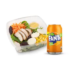 TOTTUS - Combo Ensalada Pechuga de Pollo + Fanta Normal Lata 350 ml