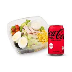 TOTTUS - Combo Ensalada Jamón Huevo + Coca Cola Zero Lata 350 ml