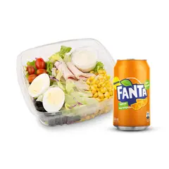 TOTTUS - Combo Ensalada Jamón Huevo + Fanta Normal Lata 350 ml