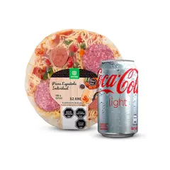 TOTTUS - Combo Pizza Española Individual + Coca Cola Light Lata 350 ml