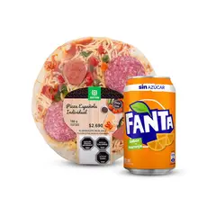 TOTTUS - Combo Pizza Española Individual + Fanta Zero Lata 350 ml