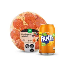 TOTTUS - Combo Pizza Pepperoni Individual + Fanta Normal Lata 350 ml