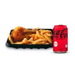 TOTTUS - Combo 1/4 Pollo Asado + Papas Fritas + Coca Cola Zero Lata 350 ml