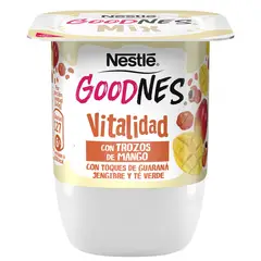 NESTLE - Yoghurt Goodnes Trozos de Mango, Guaraná, Jengibre y Té Verde 140 g