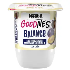 NESTLE - Yoghurt Goodnes Mix Trozos de Manzana y Ciruela con Chía 140 g