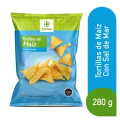 TOTTUS - Tortillas de Maíz con Sal de Mar Tottus 280 g