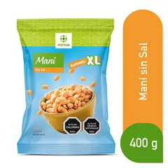 TOTTUS - Maní Sin Sal Tottus 400 g