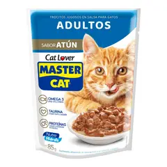 MASTER CAT - Alimento Húmedo para Gato Adulto Sabor Atún 85 g