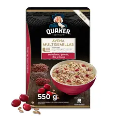QUAKER - Avena Multisemillas Arándanos, Quinoa, Chía y Linaza