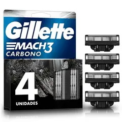 GILLETTE - Respuesto Máquina de Afeitar Carbón Gillete 4 Un