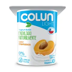 COLUN - Yoghurt Light Sabor Damasco 120 g