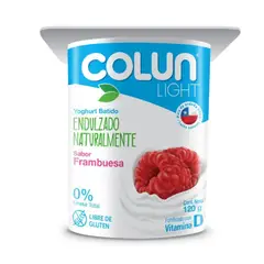 COLUN - Yoghurt Light Sabor Frambuesa Colun 120 g