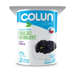 COLUN - Yoghurt Light Sabor Mora 120 g
