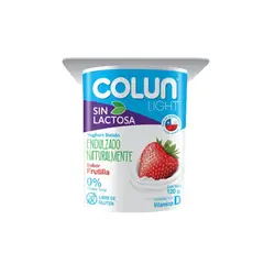 COLUN - Yoghurt Batido Light sin Lactosa Sabor Frutilla 120 g