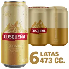 CUSQUEÑA - CERVEZA PACK LATA CUSQUENA 4.8G 6X473 CC