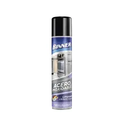 BINNER - Limpiador y Abrillador para Acero Inoxidable Aerosol Binner 400 ml