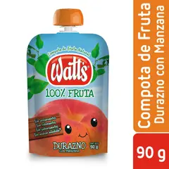 WATTS - Compota de Durazno y Manzana 90 g