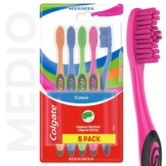 COLGATE - Cepillo de Dientes Colgate Colors Collection 5 Un
