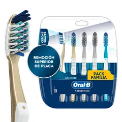 ORAL B - Cepillos de Dientes Oral B 7 Beneficios 5 Un