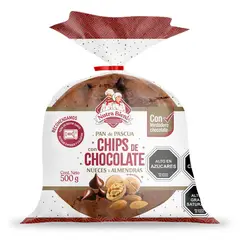 NUTRA BIEN - Pan de Pascua Chips Chocolate 500 g
