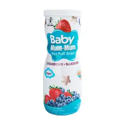 BABY MUM MUM - Cereal Arroz Frutilla y Arándanos Baby Mummum 50 g