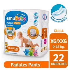 EMUBABY - Pañales Desechables Emubaby Pants Talla XG/XXG 22 UN