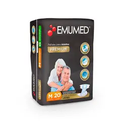EMUMED - Pañales Desechables Adulto Emumed Talla M 20 UN