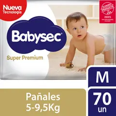 BABYSEC - Pañal Súper Premium Babysec Talla M 70 Un