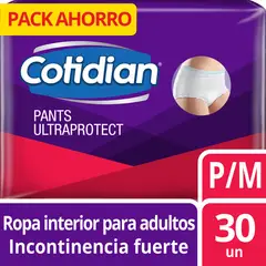COTIDIAN - Pañal Ultraprotect Cotidian Talla P/M 30 Un