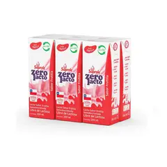 SOPROLE - Pack Leche Sabor Frutilla Soprole Zero Lacto 6 x 200 ml